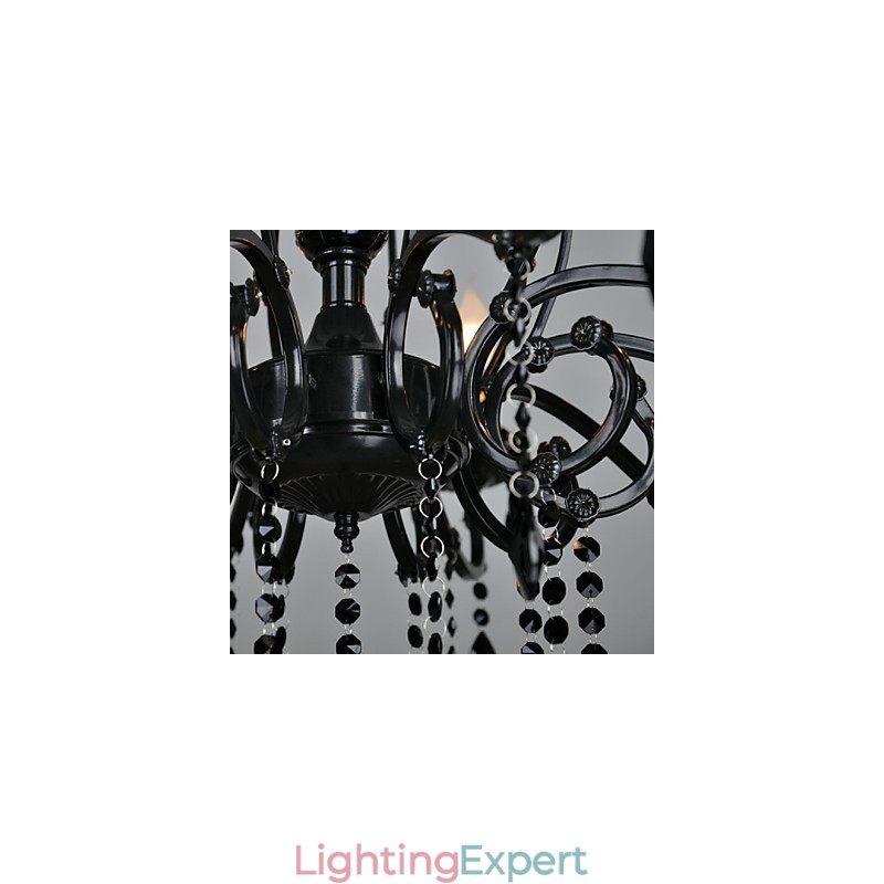 Chandelier Crystal Modern Contemporary Crystal 10 Light Metal