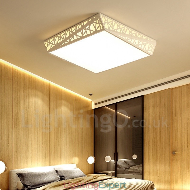 Modern Contemporary Integrated Metal Flush Mount Light