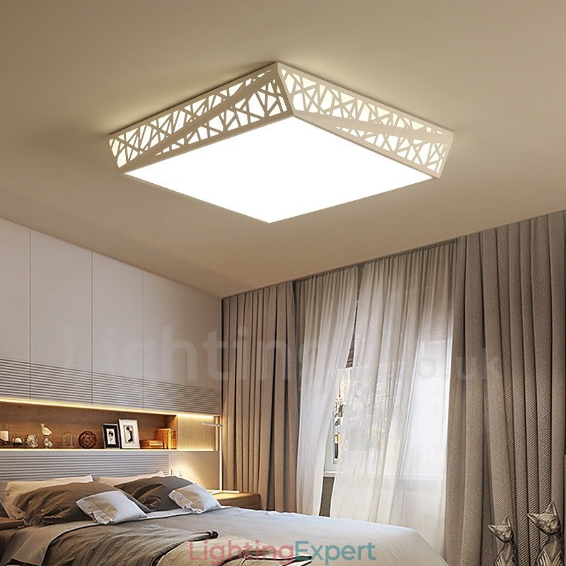 Modern Contemporary Integrated Metal Flush Mount Light