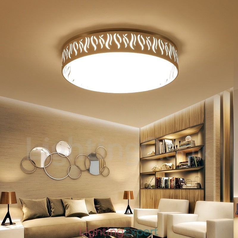 Modern Contemporary Integrated Metal Flush Mount Light