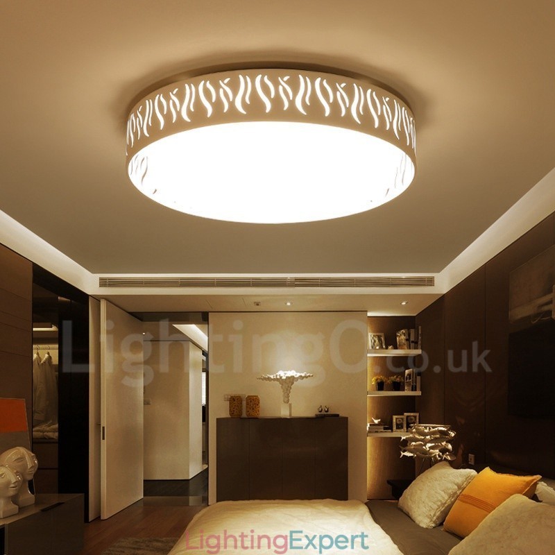 Modern Contemporary Integrated Metal Flush Mount Light