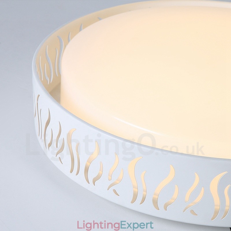 Modern Contemporary Integrated Metal Flush Mount Light