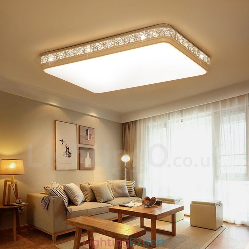 Modern Contemporary Integrated Metal Flush Mount Light