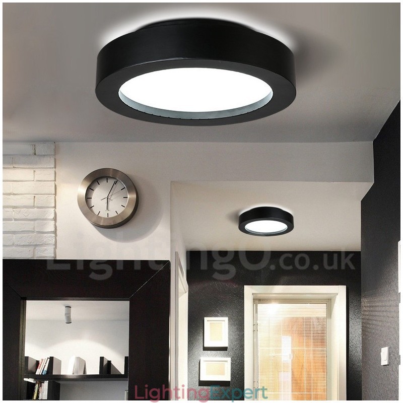 Modern Contemporary Integrated Metal Flush Mount Light