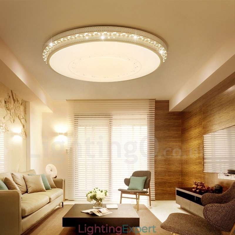 Modern Contemporary Integrated Metal Flush Mount Light