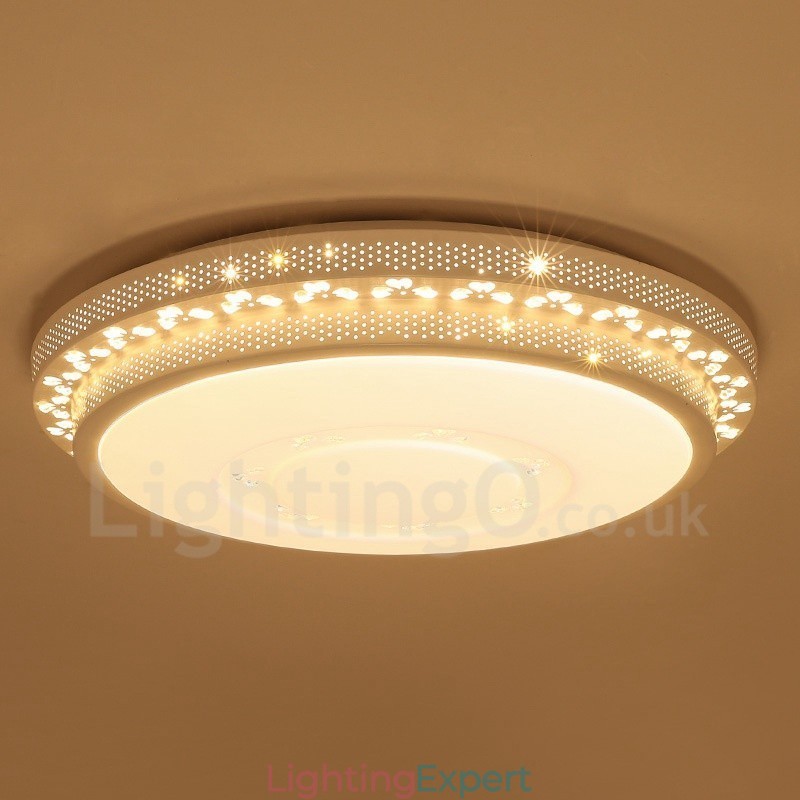 Modern Contemporary Integrated Metal Flush Mount Light