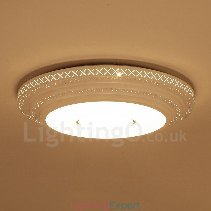 Modern Contemporary Integrated Metal Flush Mount Light