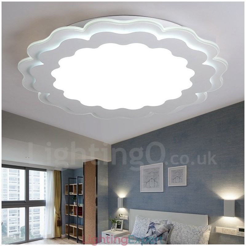 Modern Contemporary Integrated Metal Flush Mount Light