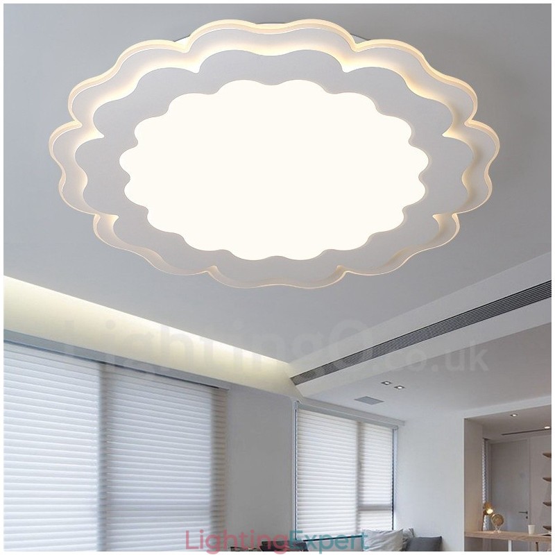 Modern Contemporary Integrated Metal Flush Mount Light