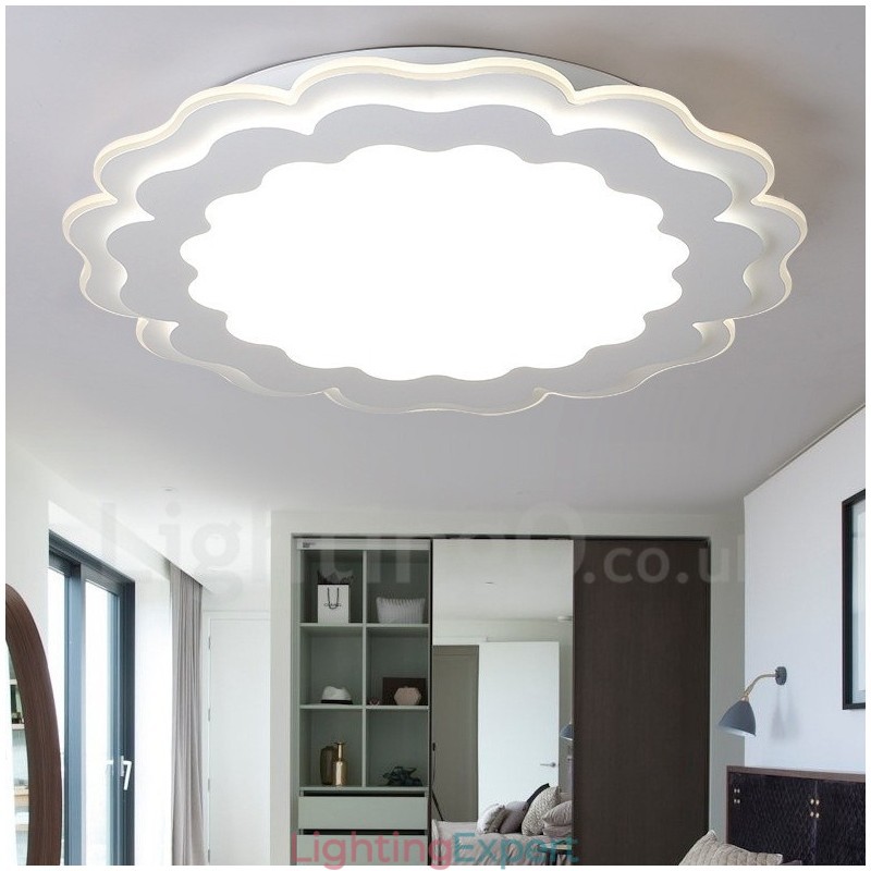 Modern Contemporary Integrated Metal Flush Mount Light