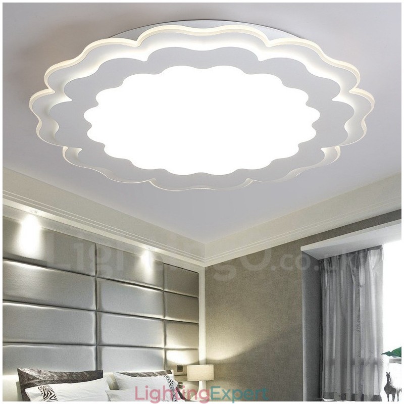 Modern Contemporary Integrated Metal Flush Mount Light