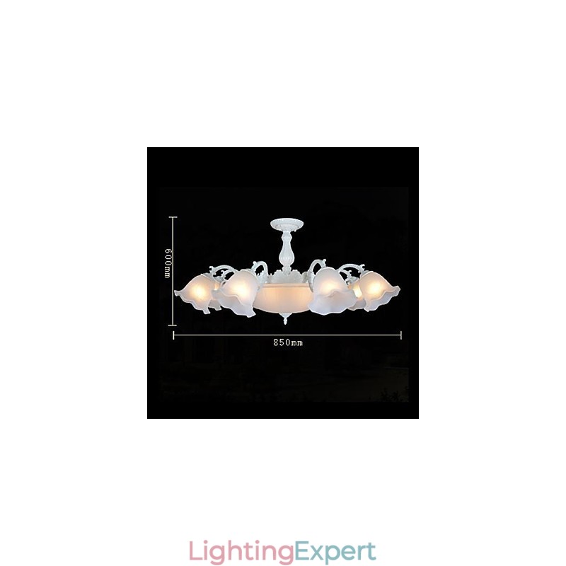Flush Mount White European Retro Classic