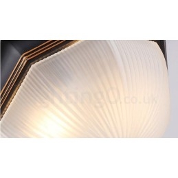 Rustic Lodge Integrated Flush Mount Light