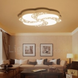 Modern Contemporary Integrated Metal Flush Mount Light