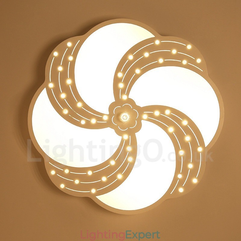Modern Contemporary Integrated Metal Flush Mount Light