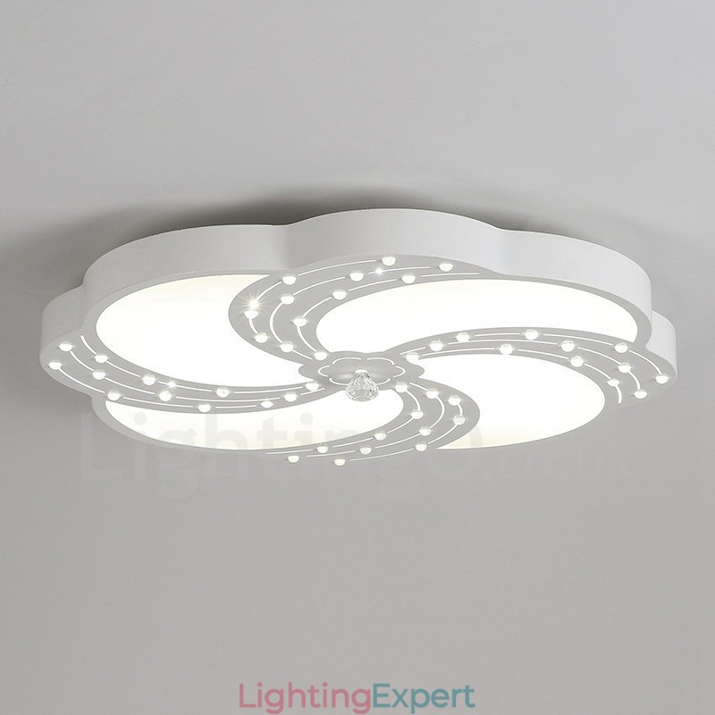 Modern Contemporary Integrated Metal Flush Mount Light