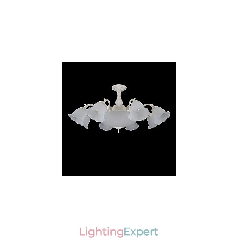 Flush Mount White European Retro Classic