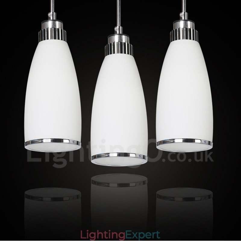 3 Light Modern Contemporary Integrated Metal Pendant Light