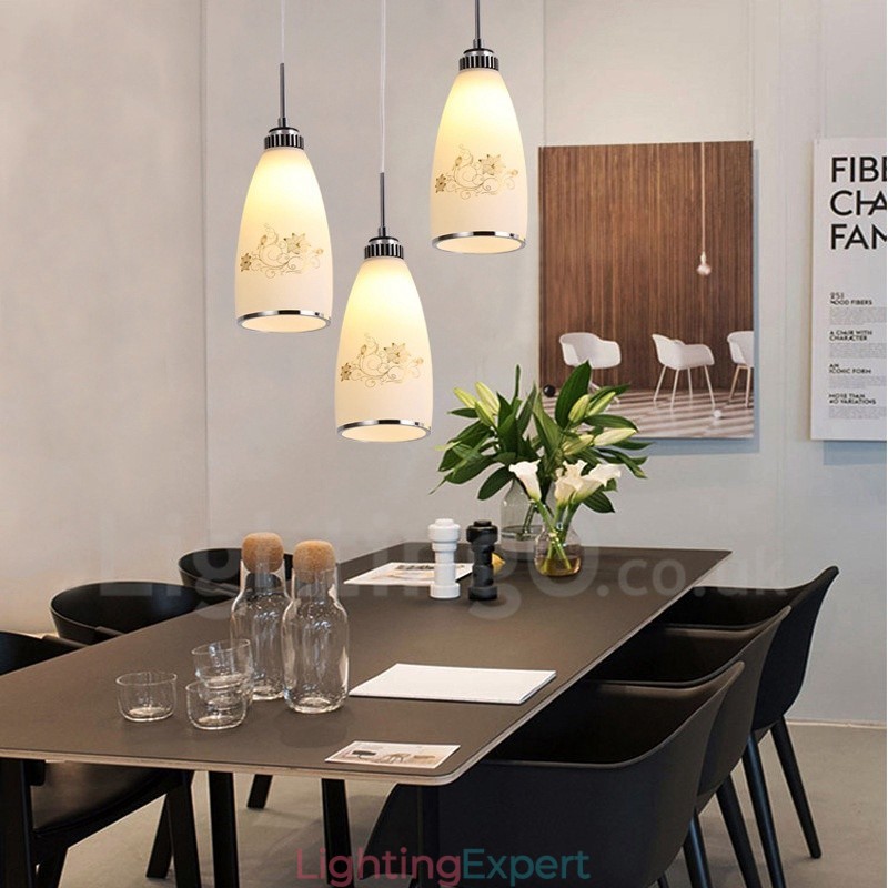 3 Light Modern Contemporary Integrated Metal Pendant Light