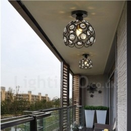 1 Light Rustic Lodge Integrated Pendant Light