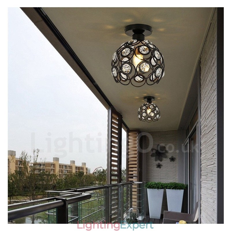 1 Light Rustic Lodge Integrated Pendant Light