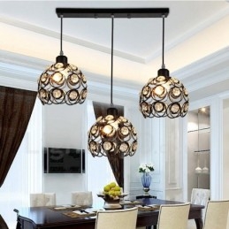 3 Light Rustic Lodge Integrated Pendant Light