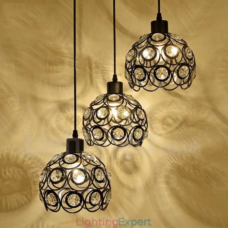 3 Light Rustic Lodge Integrated Pendant Light