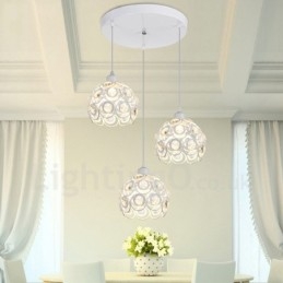 3 Light Rustic Lodge Integrated Pendant Light