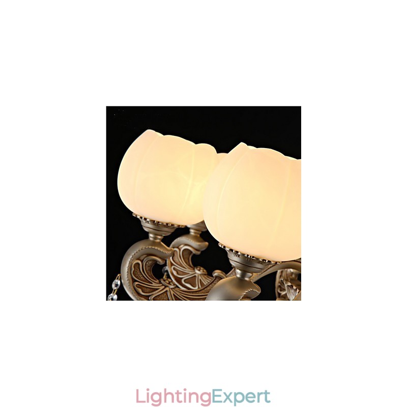 European style crystal pendant creative Korean American style zinc alloy Garden lights