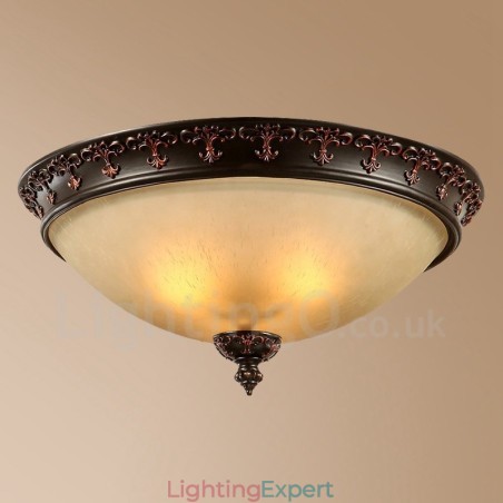 Single Light Rustic Lodge Integrated Metal Flush Mount Light Single Light Rustic Lodge Integrated Metal Flush Mount Light