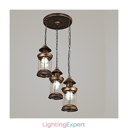 Rustic Lodge Vintage Retro Mini Style Metal Pendant Light Rustic Lodge Vintage Retro Mini Style Metal Pendant Light