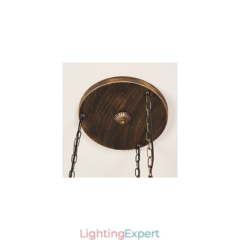 Rustic Lodge Vintage Retro Mini Style Metal Pendant Light