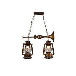 Rustic Lodge Vintage Retro Mini Style Metal Pendant Light