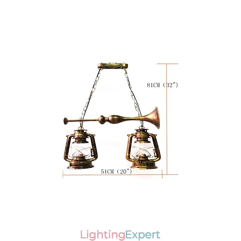 Rustic Lodge Vintage Retro Mini Style Metal Pendant Light