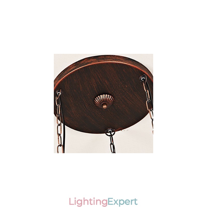 Rustic Lodge Vintage Retro Mini Style Metal Pendant Light