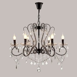 6 Lights Crystal Chandelier Modern Contemporary Traditional Classic Rustic Lodge Vintage Retro