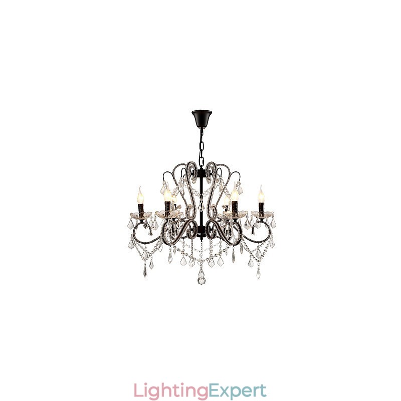 6 Lights Crystal Chandelier Modern Contemporary Traditional Classic Rustic Lodge Vintage Retro