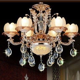 European Style Crystal pendant Simple Alloy Style Retro lighting