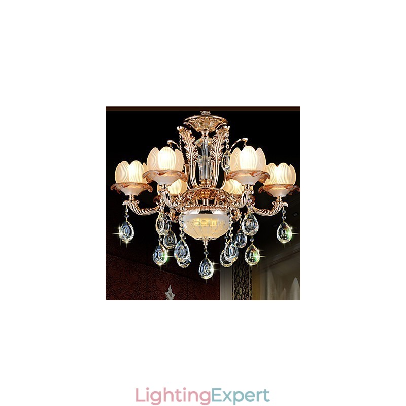 European Style Crystal pendant Simple Alloy Style Retro lighting