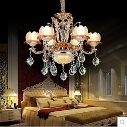 European Style Crystal pendant Simple Alloy Style Retro lighting