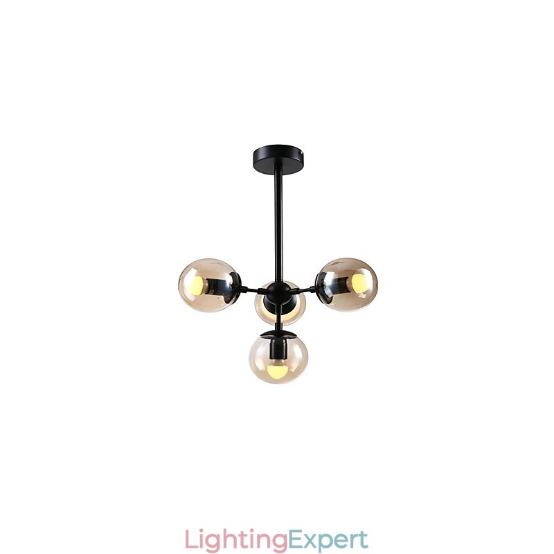 Traditional Classic Retro Painting Feature for Designers Metal Chandelier