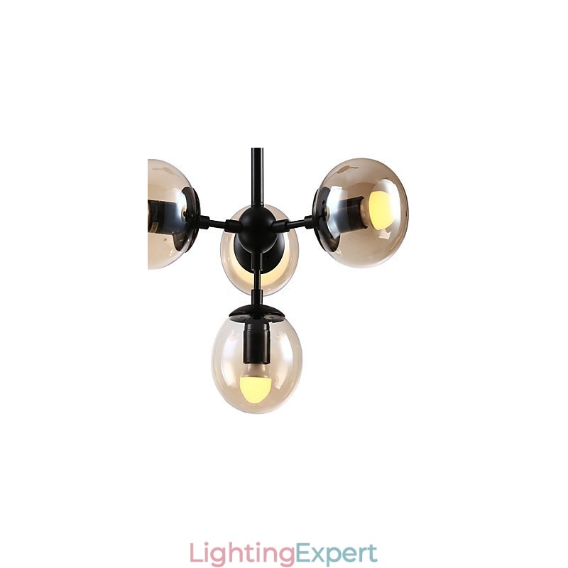Traditional Classic Retro Painting Feature for Designers Metal Chandelier