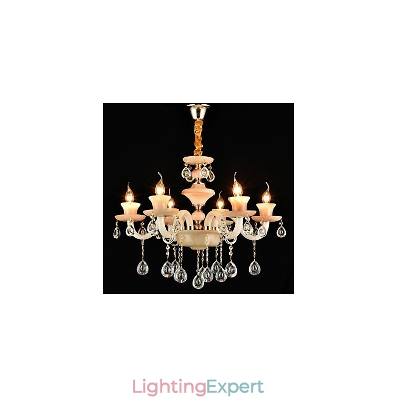 Modern Contemporary Traditional Classic Electroplated Feature for Crystal Mini Style Metal Chandelier