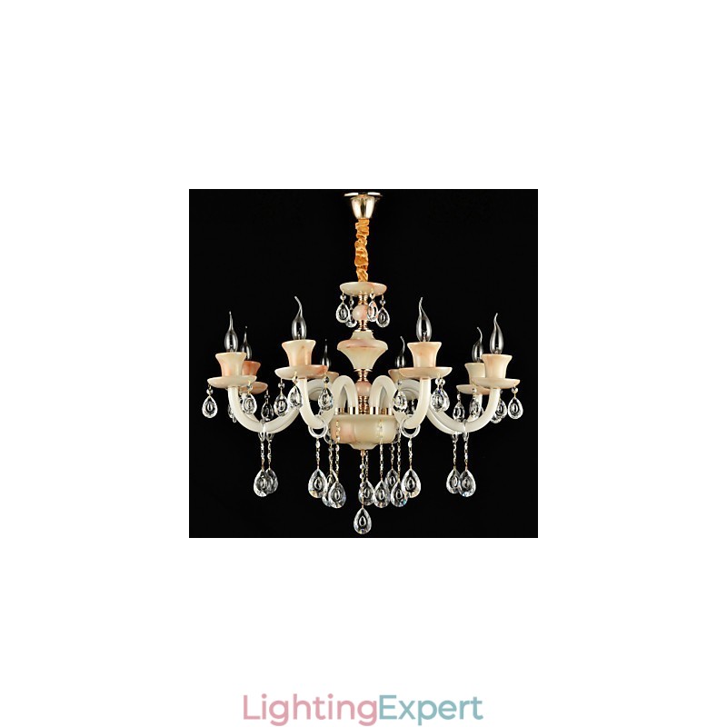Modern Contemporary Traditional Classic Electroplated Feature for Crystal Mini Style Metal Chandelier