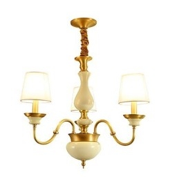 All Copper Chandelier Jade Decorative Chandelier