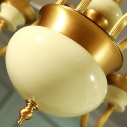 All Copper Chandelier Jade Decorative Chandelier