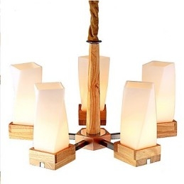 Simple Art lighting Solid wood Creative Iiving Ceiling Lamp
