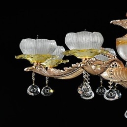 Traditional Classic Zinc Alloy Feature for Crystal Mini Style Metal 8 Bulbs Chandelier