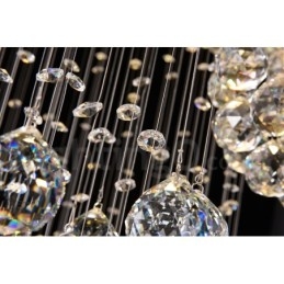Extra Length 5 Meter Crystal Long Drop Ceiling Pendant Light Modern Chandelier Home Hanging Lighting Chandelier Lamps Fixtures