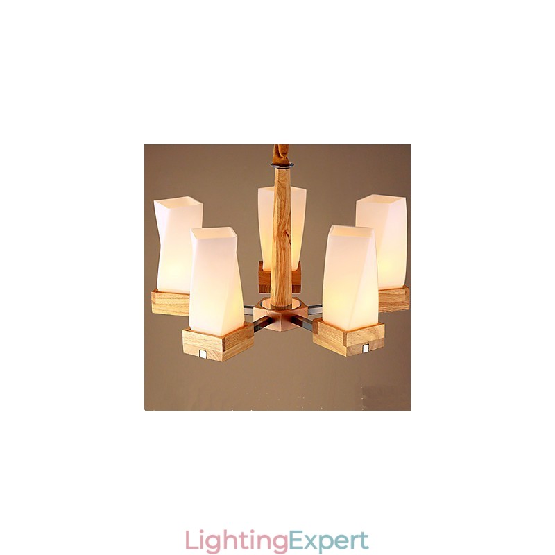 Simple Art lighting Solid wood Creative Iiving Ceiling Lamp